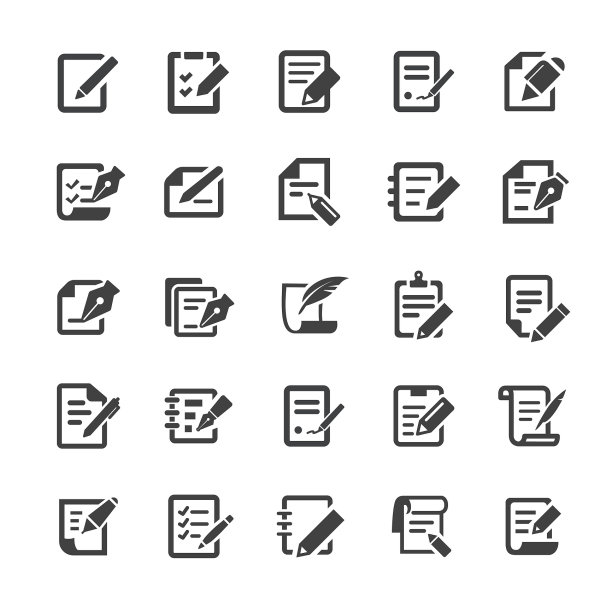 笔和纸图标-智能系列图片下载
