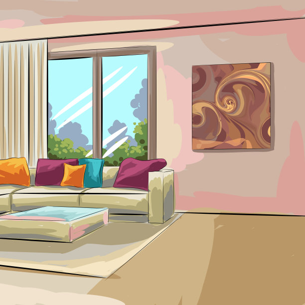 美丽客厅图图片下载