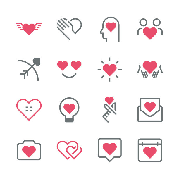 爱与情人节图标图片下载