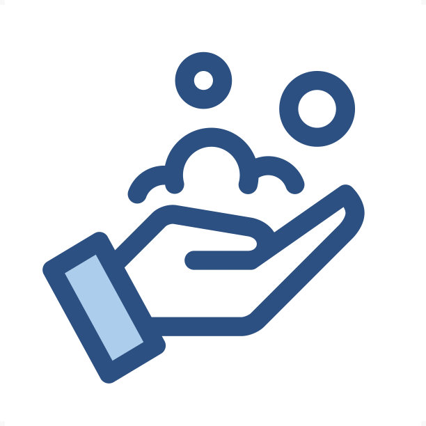 手肥皂-轮廓图标-像素完美标志图片下载