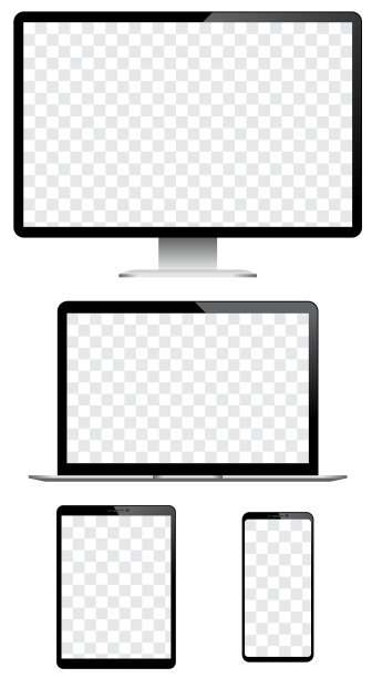 桌面PC智能手机笔记本Pad矢量图片下载