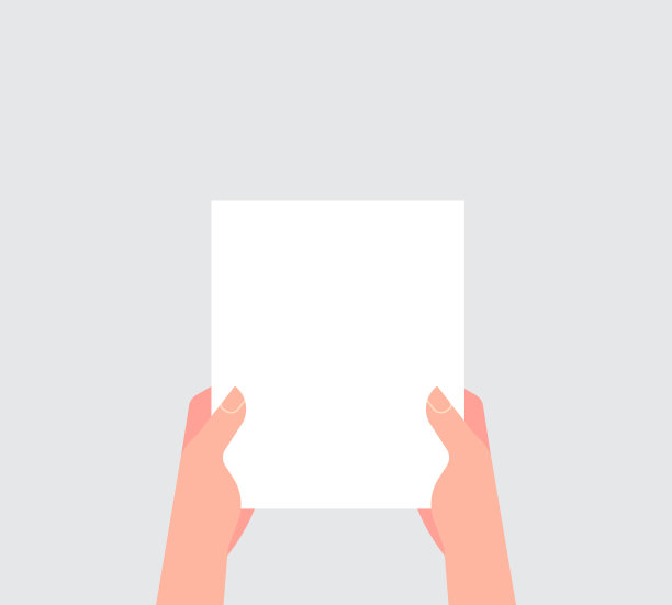 拿着白纸图片下载