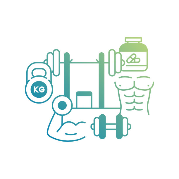 矢量集插图健身概念。线条艺术风格背景设计网页，横幅，海报，印刷等。矢量插图。图片下载