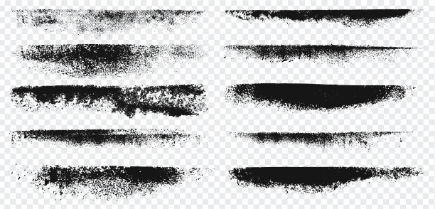 黑色垃圾笔刷集图片下载