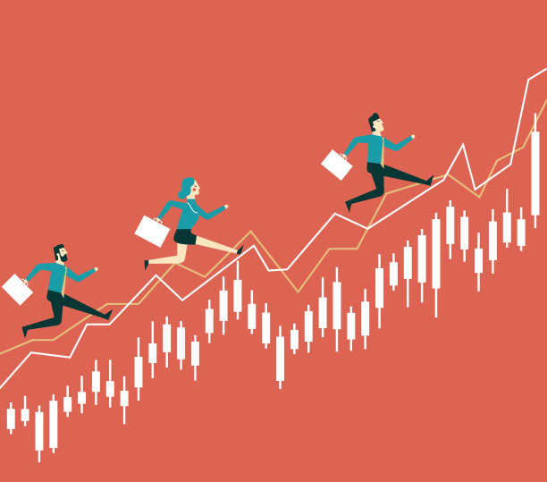 商人们在股票市场上跳来跳去图片下载