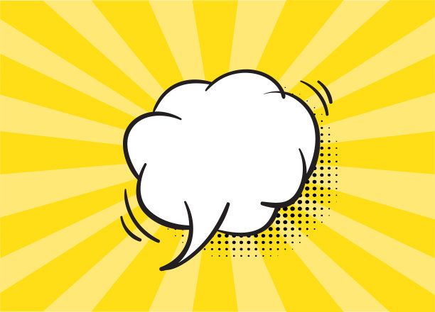 漫画泡泡和元素图片下载