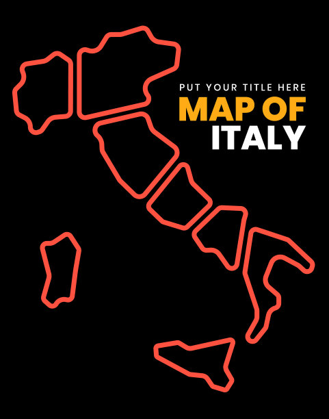 意大利地图封面设计图片下载