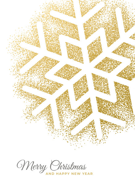 有雪花的节日贺卡。图片下载