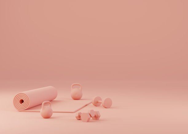 最小的运动设备的锻炼3D渲染插图图片下载