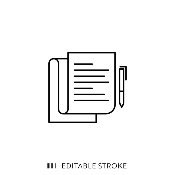 故事讲述单线图标可编辑的笔触和像素完美。图片下载