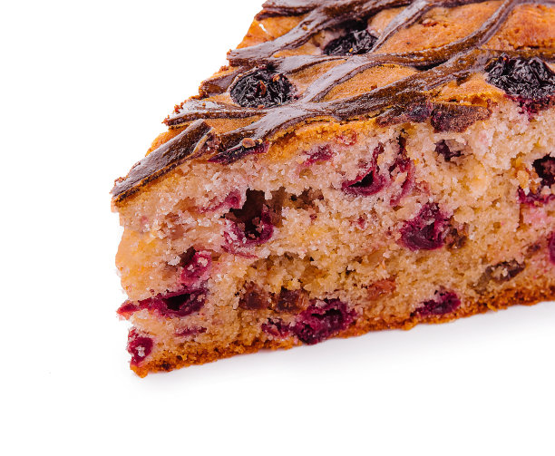 白面包上的樱桃派图片下载