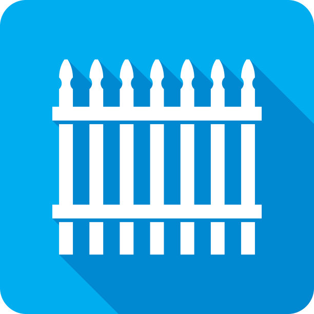 围栏图标剪影图片下载