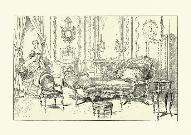 法国19世纪沙龙家具图片下载