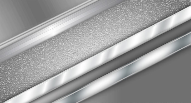 抽象银几何对角线高科技背景，未来科技现代旗帜设计。图片下载