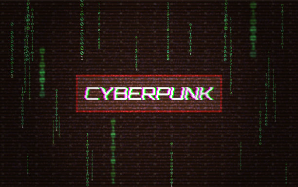 赛博朋克未来概念运行代码故障图片下载