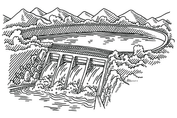 水电站大坝图图片下载