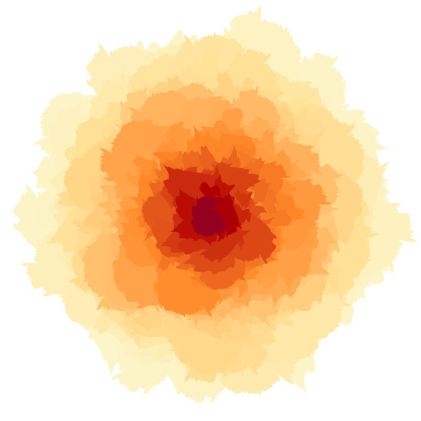 抽象水彩画风格向量花图片下载