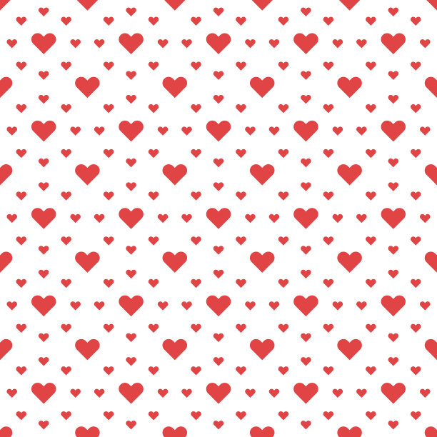 心形无缝图案图片下载