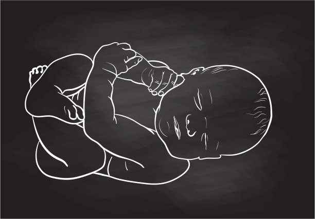 新生儿黑板图片下载