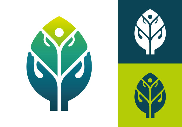 绿色生态与环境保护标志图片下载