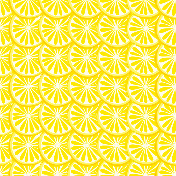 柠檬。柑橘类水果无缝图案图片下载