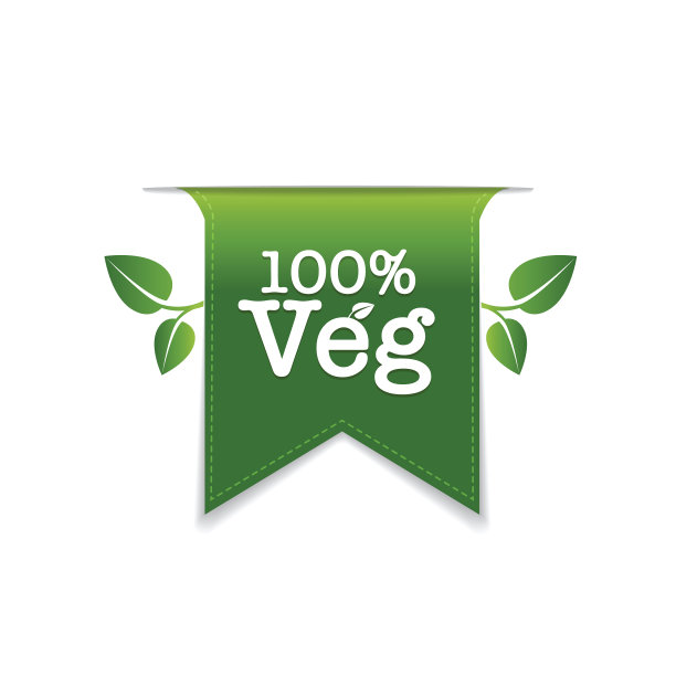 素食食品和有机产品标志图片下载