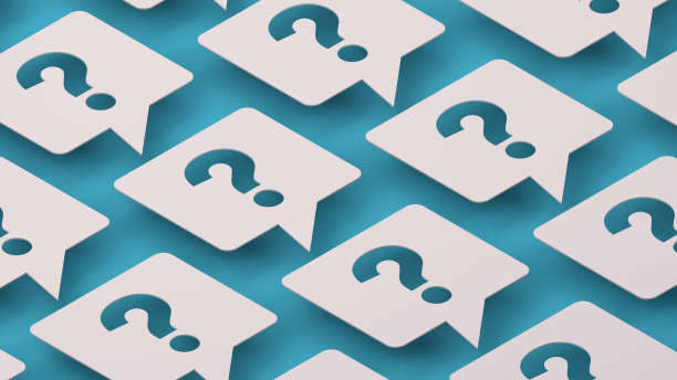 语音泡泡上的问号，等距视图图片下载