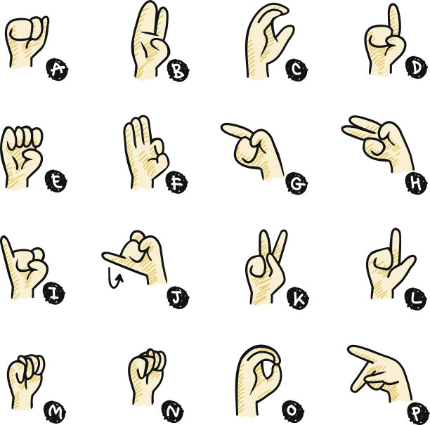 手势语图片下载