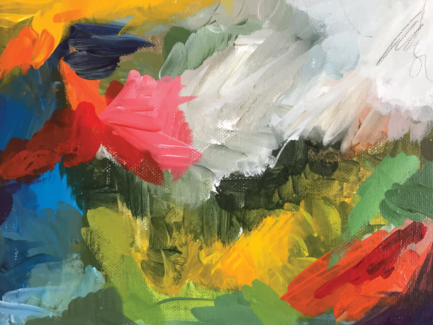 摘要丙烯画图片下载