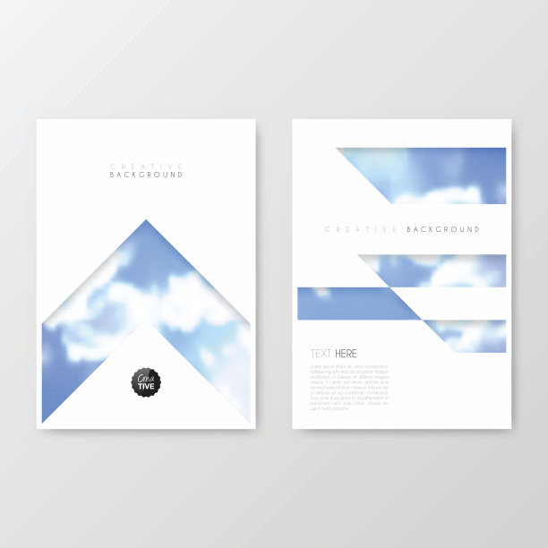 宣传册模板布局，封面设计，商业年度报告，传单，杂志图片下载