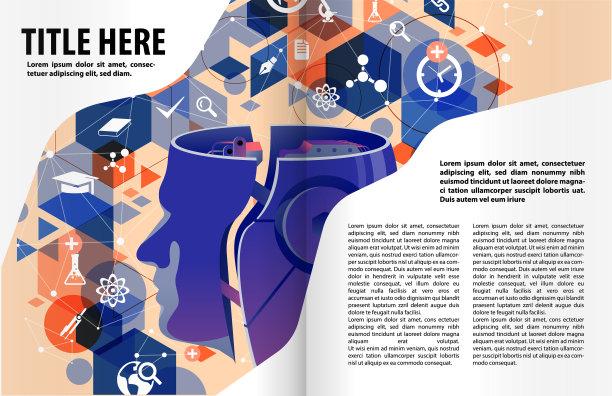 书籍或杂志插图模板图片下载