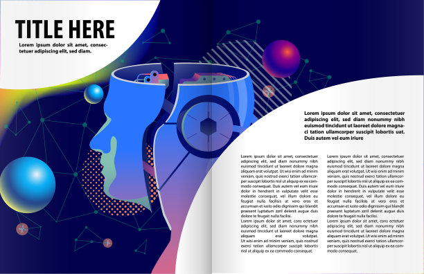 书籍或杂志插图模板图片下载