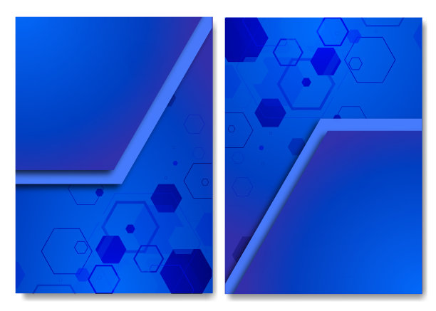 几何设计的背景。手册模板布局图片下载