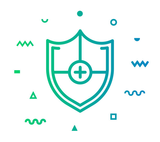 盾线风格图标设计图片下载