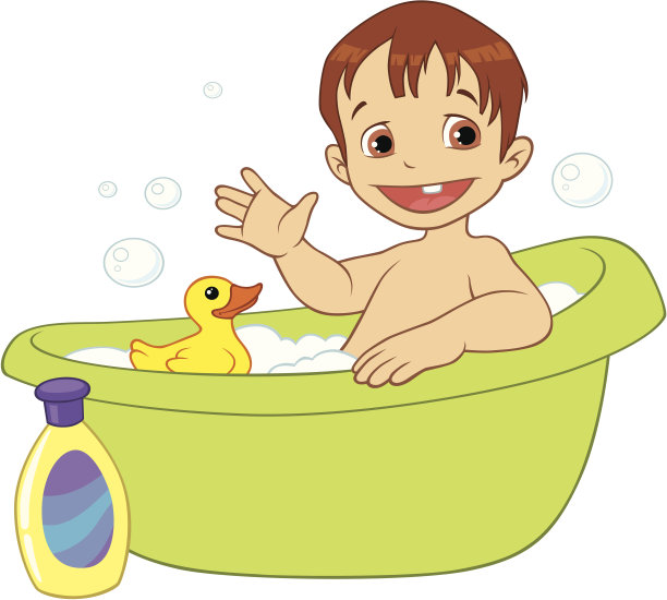 宝宝在浴缸里图片下载