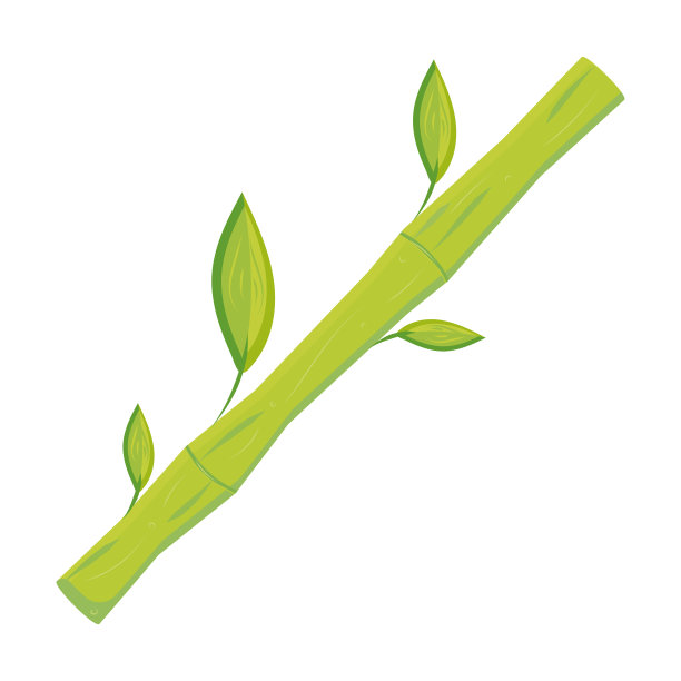 孤立的彩色温泉竹图标平面设计向量图片下载