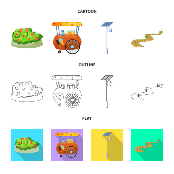 设计城市和街道标志图片下载