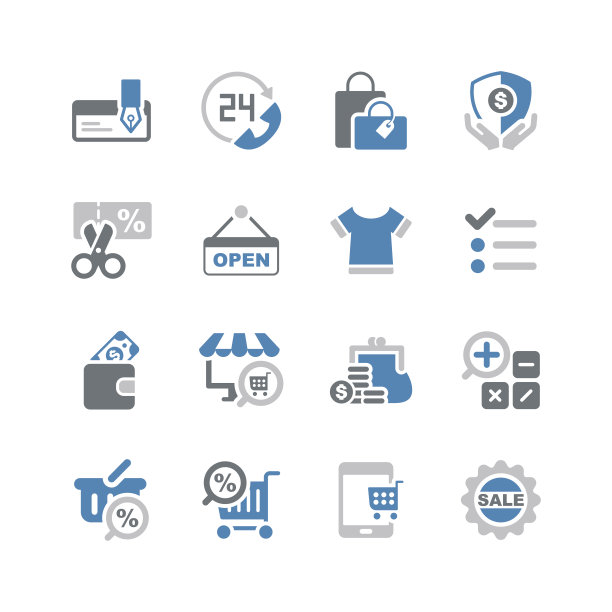 购物和购买图标图片下载