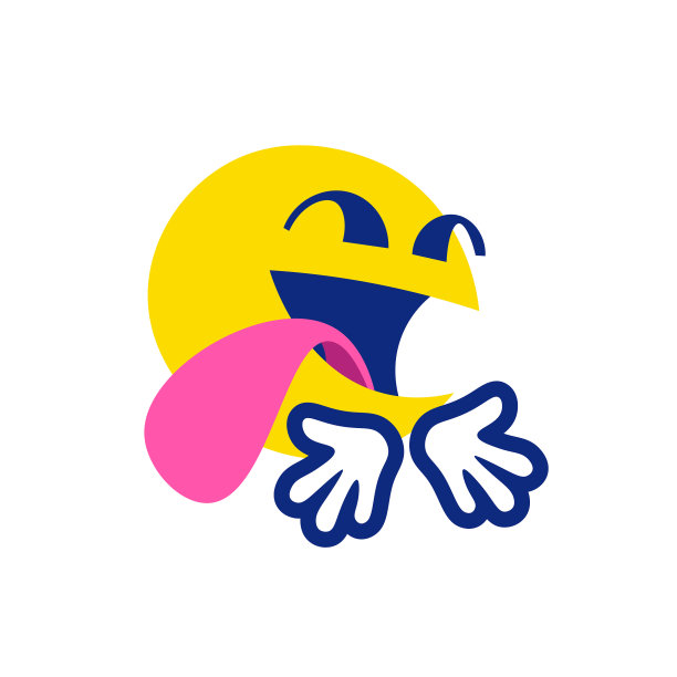 伸出舌头和拥抱的表情图片下载