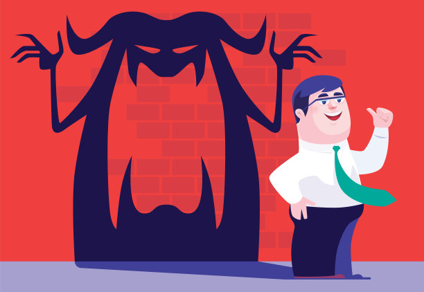 商人对着怪物的影子竖起大拇指图片下载