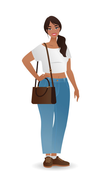 年轻女子看着相机图片下载