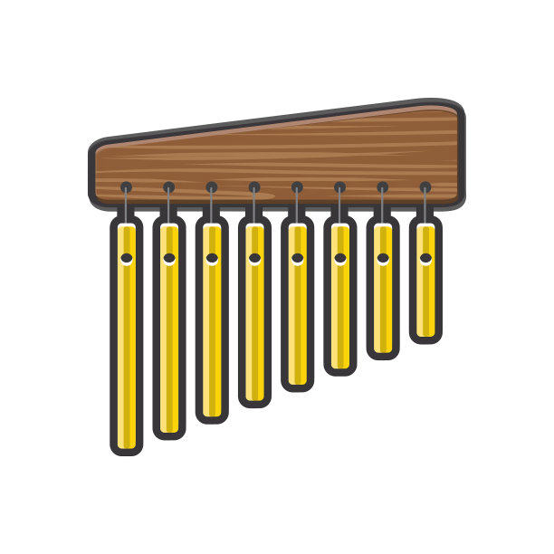 全彩风铃乐器图标图片下载