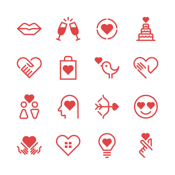 爱与情人节图标图片下载
