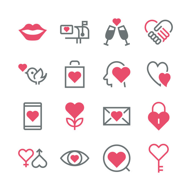 爱与情人节图标图片下载
