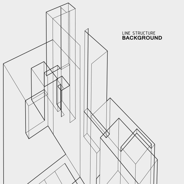 几何线条结构图案背景图片下载