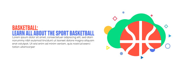 与篮球相关的设计元素图片下载