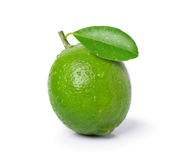 石灰分离在白色上图片下载