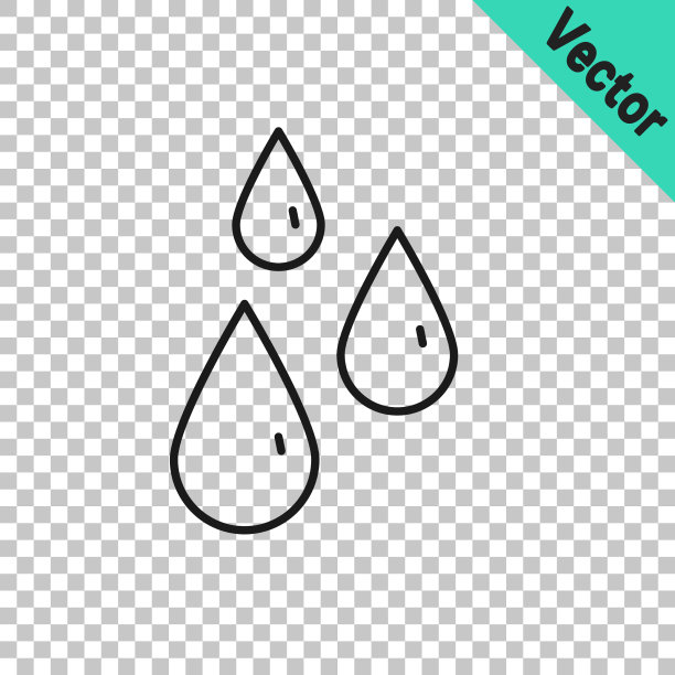 黑线滴蜜图标孤立上图片下载