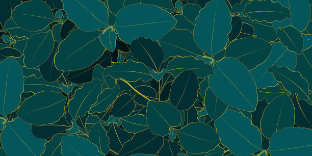 创意布局，绿色金叶配白色方框，平铺，用于广告卡或邀请函。图片下载