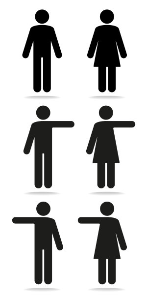 厕所标志图片下载